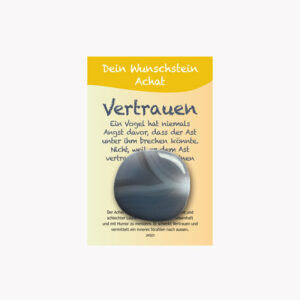 „Vertrauen“ - Achat Taschenstein - Dein Wunschstein auf kleiner Karte