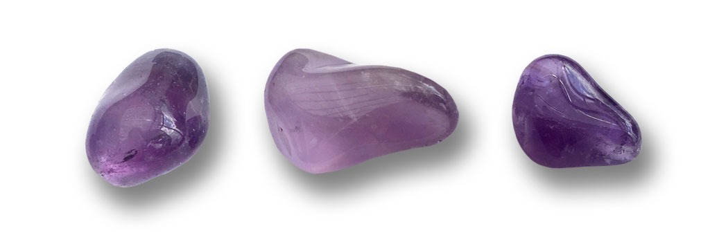 Amethyst Edelstein lila violett Fische