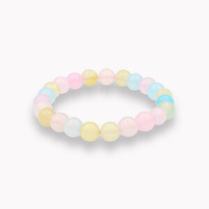 Armband Kugel 8 mm Achat bunt pastell