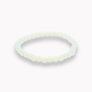 Kinder Armband Kugel 4 mm Opalglas