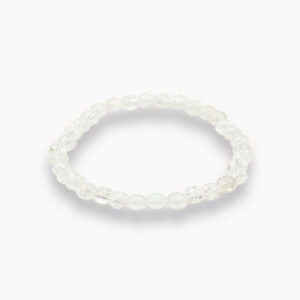 Kinderarmband Kugel 4 mm Bergkristall crashed