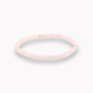 Armband Kugel 4mm Rosenquarz