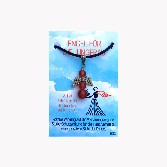 Anhänger Achat Engel für die Jungfrau - Engel für dich auf kleiner Karte