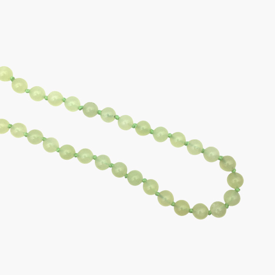 Serpentin Neue Jade Kugelkette mit Verschluss für Damen 45cm