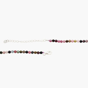 Turmalin Mix Kette Schmuck facettiert 43cm