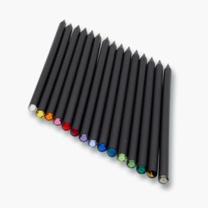 Bleistifte mit bunten Strasssteinen