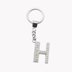 Buchstabe H mit Strasssteinen Schlüsselanhänger