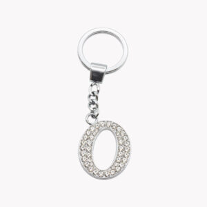 Buchstabe O mit Strasssteinen Schlüsselanhänger