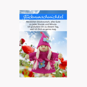 Glückswichtel Wichtel auf Karte