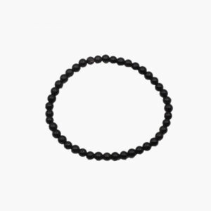 Obsidian schwarz Armband 4mm