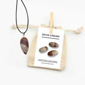 Shiva Lingam Anhänger mit Lederband