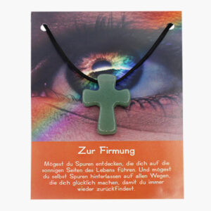 Aventurin Kreuz zur Firmung auf Karte