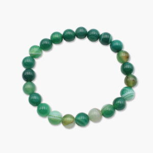 Achat grün Kugelarmband