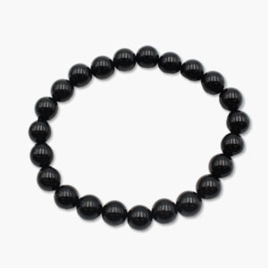 Achat schwarz Edelstein Armband