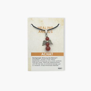 Healing Angels Achat Glücksengel Anhänger auf kleiner Karte