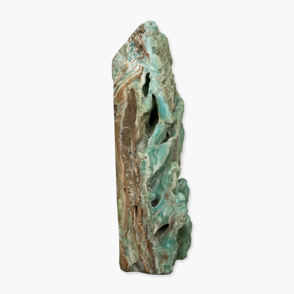 Hemimorphit Einzelstück Unikat Mineral blau grün braun