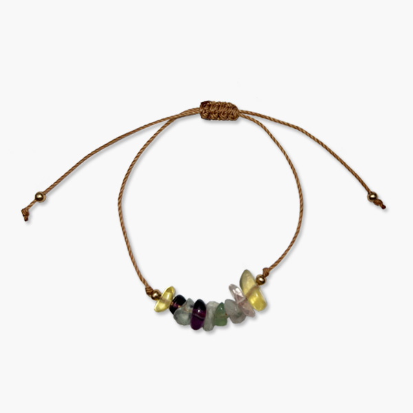 Healing Beads Fluorit Regenbogen Armband