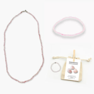 Bundle80 Rosenquarz Schmuckset