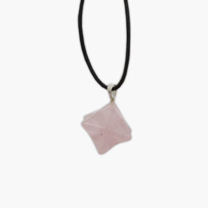 Merkaba Anhänger aus Rosenquarz