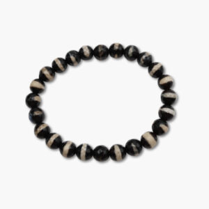 Sky Achat Armband schwarz beige