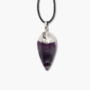 Amethyst Freeform Anhänger mit Kappe
