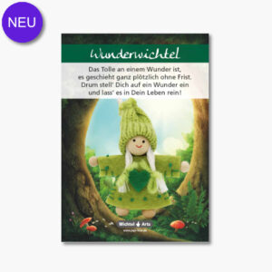 Wunderwichtel auf grüner Karte