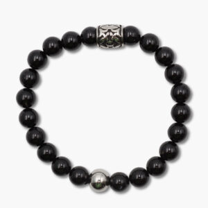 Männerarmband Turmalin schwarz