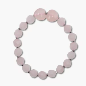 Armband facettiert aus Rosenquarz