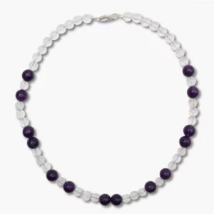 EST220 Amethyst und Bergkristall Kette