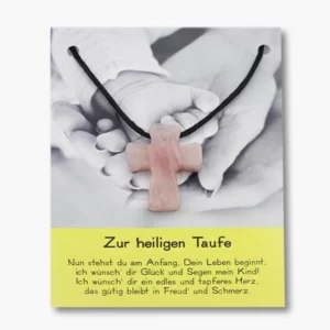 126 05 Rosenquarz Kreuz Anhaenger gebohrt auf grosser Karte 2025