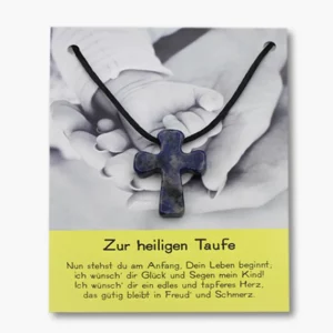 126 05 Sodalith Kreuz Anhaenger gebohrt auf grosser Karte 2025