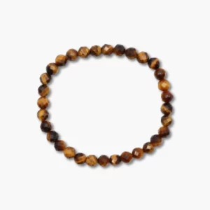 Kugelarmband facettiert 6mm Tigerauge gelb