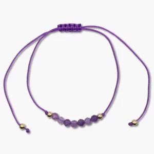 Freundschaftsarmband mit Amethyst Perlen