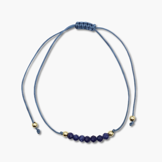 Freundschaftsarmband mit Sodalith Perlen