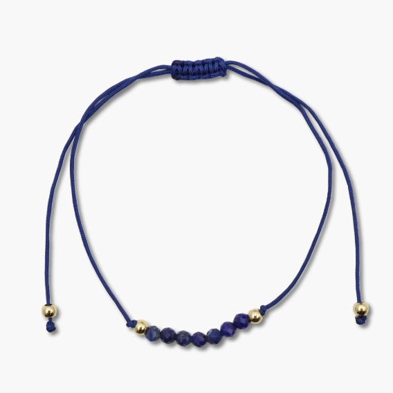 Freundschaftsarmband mit Lapislazuli Perlen