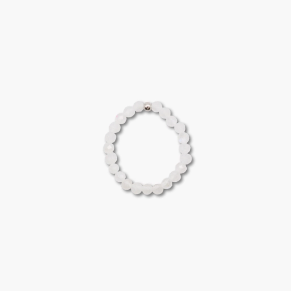 944 55mm Ring facettiert Mondstein weiss 55mm