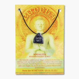 Buddha Anhänger aus Sodalith auf großer Karte