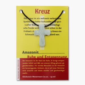126 02 Amazonit Pilgerkreuz Anhaenger auf grosser Karte