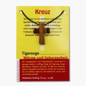 126 12 Tigerauge Pilgerkreuz Anhaenger auf grosser Karte