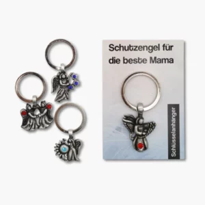 492 02 Zinnanhaenger Schluesselanhaenger Schutzengel fuer die beste Mama