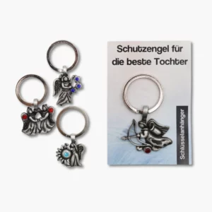 492 04 Zinnanhaenger Schluesselanhaenger Schutzengel fuer die beste Tochter