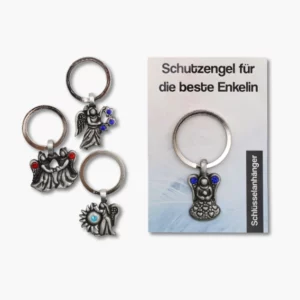 492 08 Zinnanhaenger Schluesselanhaenger Schutzengel fuer die beste Enkelin