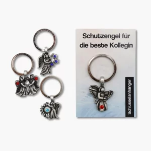 492 12 Zinnanhaenger Schluesselanhaenger Schutzengel fuer die beste Kollegin