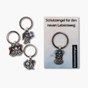 492 14 Zinnanhaenger Schluesselanhaenger Schutzengel fuer den neuen Lebensweg