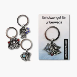 492 27 Zinnanhaenger Schluesselanhaenger Schutzengel fuer unterwegs