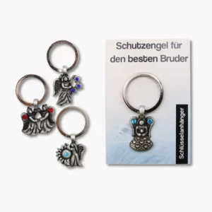 492 28 Zinnanhaenger Schluesselanhaenger Schutzengel fuer den besten Bruder