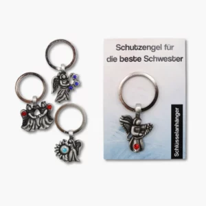 492 29 Zinnanhaenger Schluesselanhaenger Schutzengel fuer die beste Schwester