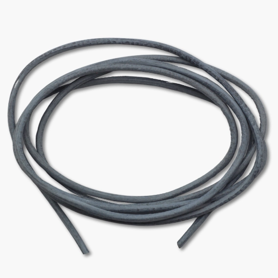 Lederband für Anhänger rauchblau