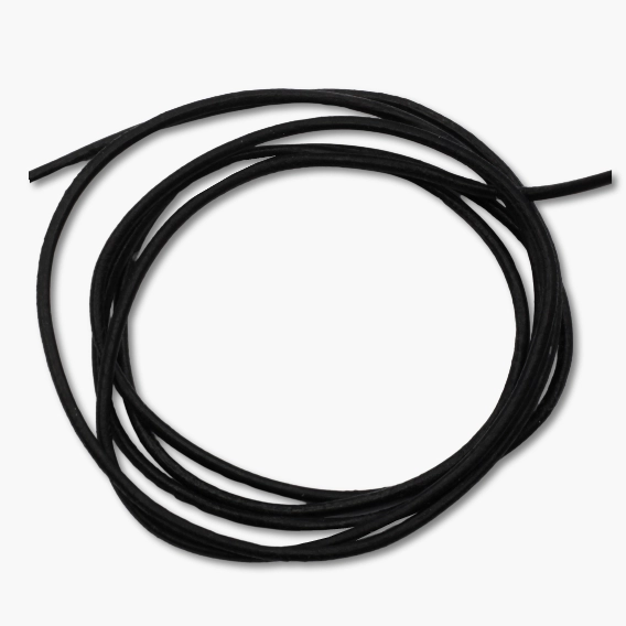 Lederband für Anhänger schwarz