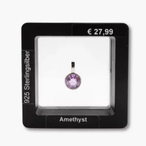 FASV17 Fassungsvoll Anhaenger im Schweberahmen Amethyst